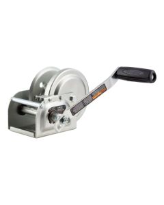 Hand-Crank Brake Winch, 1,000 lbs, 4.2:1 Gear Ratio, 7" Handle