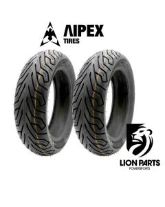 Aipex 130/70-12 2 Piece Front / Rear Set City Tires Bias 62 S - 130x70x12