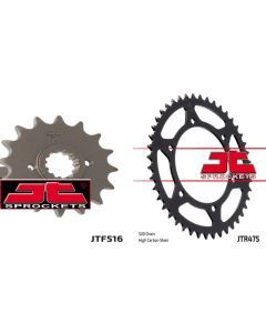Front & Rear Sprocket Kit for KAWASAKI KL250 D2-D22-KLR250 84-05 JT Sprockets