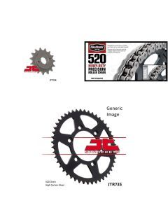 520H Chain Natural,Front & Rear Sprocket Kit DUCATI 620 Monster Dark 2004-2006