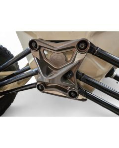 Elektric Offroad Gun Metal Gray Radius Rod Plate With Tow Hook For Can-Am Maverick X3 2017-2021