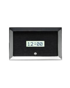 1957 Chevy Car Digital Clock, Black Alloy Style Face, White Display
