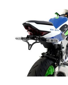 R&G Racing Black Tail Tidy License Plate Holder For 2023-2024 Kawasaki Ninja ZX4R ZX400 ABS SE