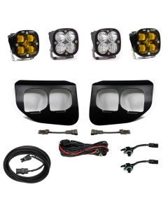 Baja Designs Fog Pocket Light Kit Squadron Pro Series SAE Pattern Baja Amber Lens Toggle Wiring 447737