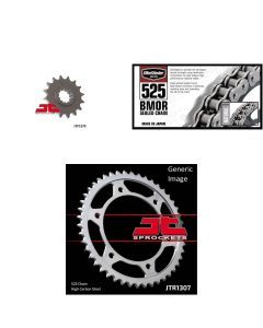 525 BMOR Chain Natural, Front & Rear Sprocket Kit for HONDA CBR600RR 2003-2006