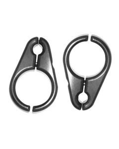 Modquad Billet Brake Line Clamps .75" A-Arms Black