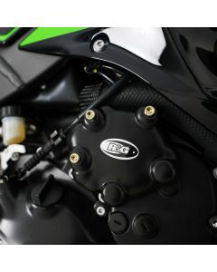 R&G Racing Black Engine Case Covers Side Starter For 2009-2012 Kawasaki Ninja ZX6R ZX600R