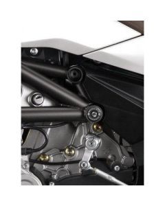 R&G Racing Black Lower Trellis Frame Plug For 2013-2016 MV Agusta Brutale 675