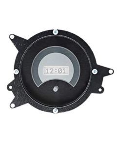 1969-70 Ford Mustang Digital Clock, Silver Alloy Style Face, White Display