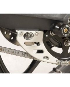 R&G Racing Silver Toe Chain Guards For 2013-2016 Triumph Daytona 675 ABS