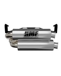 HMF Muffler Dual Full System Performance Exhaust Brushed Turn Down Brushed End Cap For Can-Am Outlander 1000/850 2025-2026 14656636071