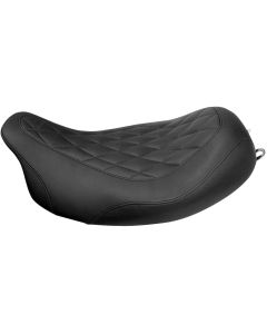 Harley FLHR Road King 1997-2007 Wide Tripper Solo Seat Diamond Black by Mustang