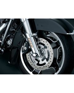 Harley FLHTK 10-13Fork Leg Deflector Shields Lower Chrome by Kuryakyn