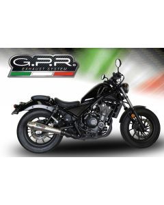 GPR Ultracone Slip-on Exhaust For Honda Rebel 500 2017-2020 H.250.ULTRA