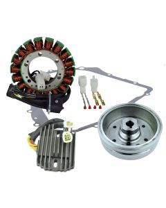 RMStator Stator With Regulator Rectifier, Crankcase Cover Gasket, And Flywheel
