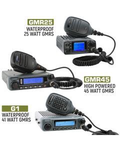 Rugged Radios Jeep Wrangler JK and JKU Two-Way GMRS Mobile Radio Kit