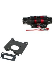 Viper 4500lbs V3 Winch Red Rope With Mount For Polaris RZR 4 XP 1000 2014-2023
