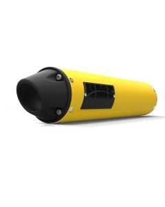 HMF Muffler Can-Am Outlander MAX 13-24 Can-Am Yellow Performance Slip On Exhaust Blackout Euro End Cap