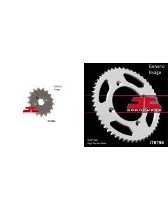 JT SPROCKETS Front and Rear Steel Sprocket Kit for OffRoad SUZUKI RM85 2002-2015