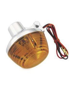 Turn Signal and Lens For Honda XL350 1974-1978 Front Left Chrome