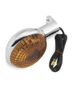 BikeMaster Turn Signal and Lens For Yamaha TX500 1973-1974 Front Left Orange