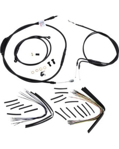 Burly Extended Cable Brake Line Kit for 16" Apes 00-06 Harley Davidson Softail