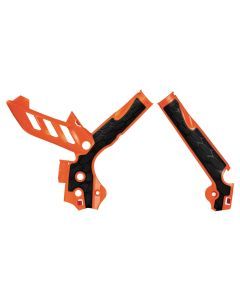 Acerbis Orange/Black X-Grip Frame Guard - 2374251008