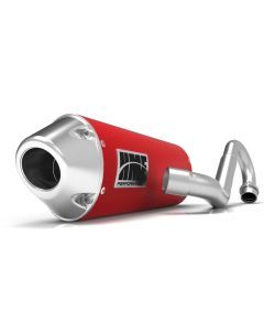 HMF Muffler Honda TRX 450R 06-14 Red Performance MX Full System Exhaust Euro End Cap Side Mount