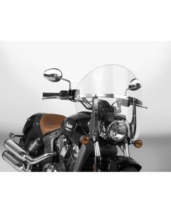 National Cycle Clear SwitchBlade Chopped Quick Release Windshield With Mount Kit, Straight Forks