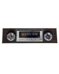 Custom Autosound 1967 Firebird 740 Premium Bluetooth Classic Car Stereo With Walnut Bezel