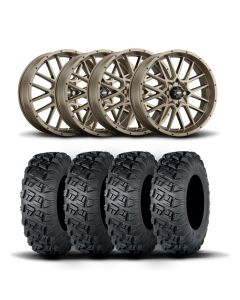 ITP Hurricane 15" Bronze Wheels And Versa Cross XTR Tires [33x10-15]