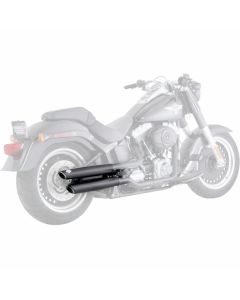Vance & Hines Twin Slash 3in 2-2 Slip-On Exhaust Black 46844