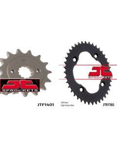 Front & Rear Sprocket Kit for SUZUKI LT-Z400 K9,L0,L1,L2 Quadsport 09-12