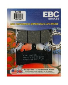 EBC 1 Pair Premium SFA Organic OE Replacement Brake Pads MPN FA188
