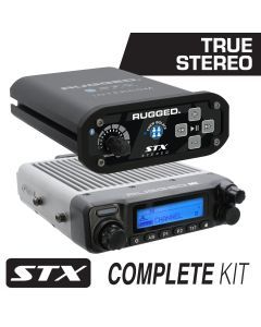 Rugged Radios STX STEREO Complete Master Communication Kit with Intercom and 2-Way Radio