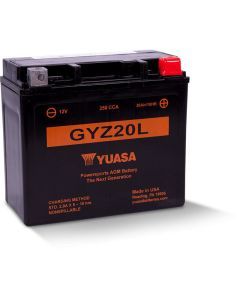 Yuasa Maintenance Free GYZ20L 12 Volt Battery YUAM720GZ
