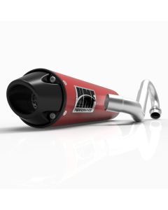 HMF Muffler Yamaha Raptor 660 01-05 Candy Red Performance Full System Exhaust Black Euro End Cap