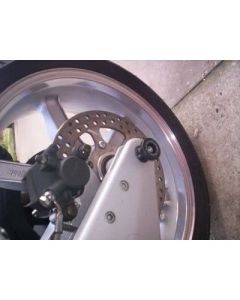 R&G Racing Black Spindle Sliders For 2004-2005 Buell Firebolt XB12R