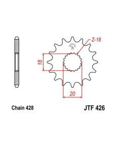 Steel Front Sprocket 13T for Street SUZUKI GN125E 1991-1997