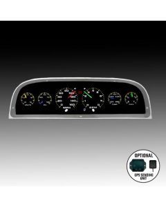 Intellitronix Analog Gauge Cluster Set Replacement ( Bezel Not included) With Black Faceplate For 1960-1963 Chevrolet Corvair