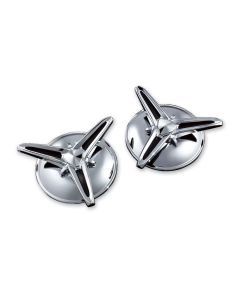 KURYAKYN KNOCK OFF CENTER CAPS FOR 2009-2017 HARLEY TRI GLIDE ULTRA CLASSIC 1243
