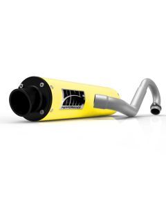 HMF Muffler Can-Am Outlander MAX 13-24 Sunburst Yellow Performance Full System Exhaust Black Turn Down End Cap