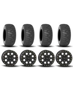 System 3 SB-7 Beadlock Matte Black 15" Wheels And SS360 Sand/Snow Tires [33x10-15] ,[33x12-15]