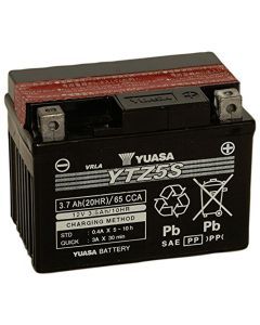 Yuasa Maintenance Free YTZ5SBS 12 Volt Battery YUAM62TZ5