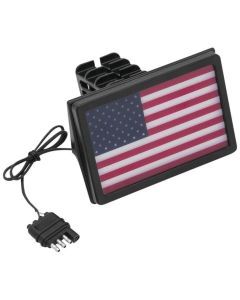 Kuryakyn Freedom Flag LED Hitch Cover Black