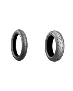 Bridgestone Battlax Adventurecross Scrambler AX41S 120x70x17 And Battlax T33 160x60x17 Full OEM Tire Set For Honda NC700X 12-13
