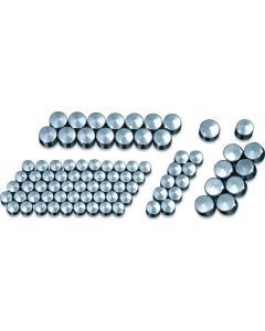 Kuryakyn Kool Kaps 82 Piece Kit Chrome Evo & Twin Cam Engine Kit