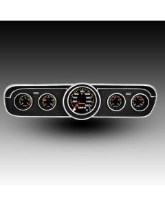 Intellitronix LED Analog Gauge Cluster Set With Black Faceplate For 1965-1966 Ford Mustang