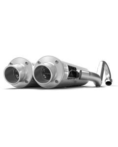 HMF Muffler Can-Am Renegade 500/850 12-22 Brushed Performance Dual Full System Exhaust Turn Down End Cap