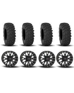 System 3 ST-3 Simulated Beadlock Matte Black 20" Wheels And XTR370 Tires [35x10-20]